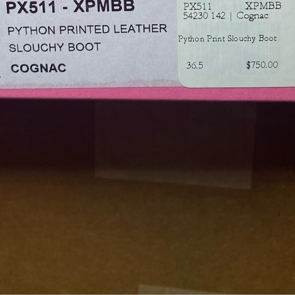 Paris Texas Python Printed Leather Slouchy Pointed Toe Boot - Picture 11 of 12